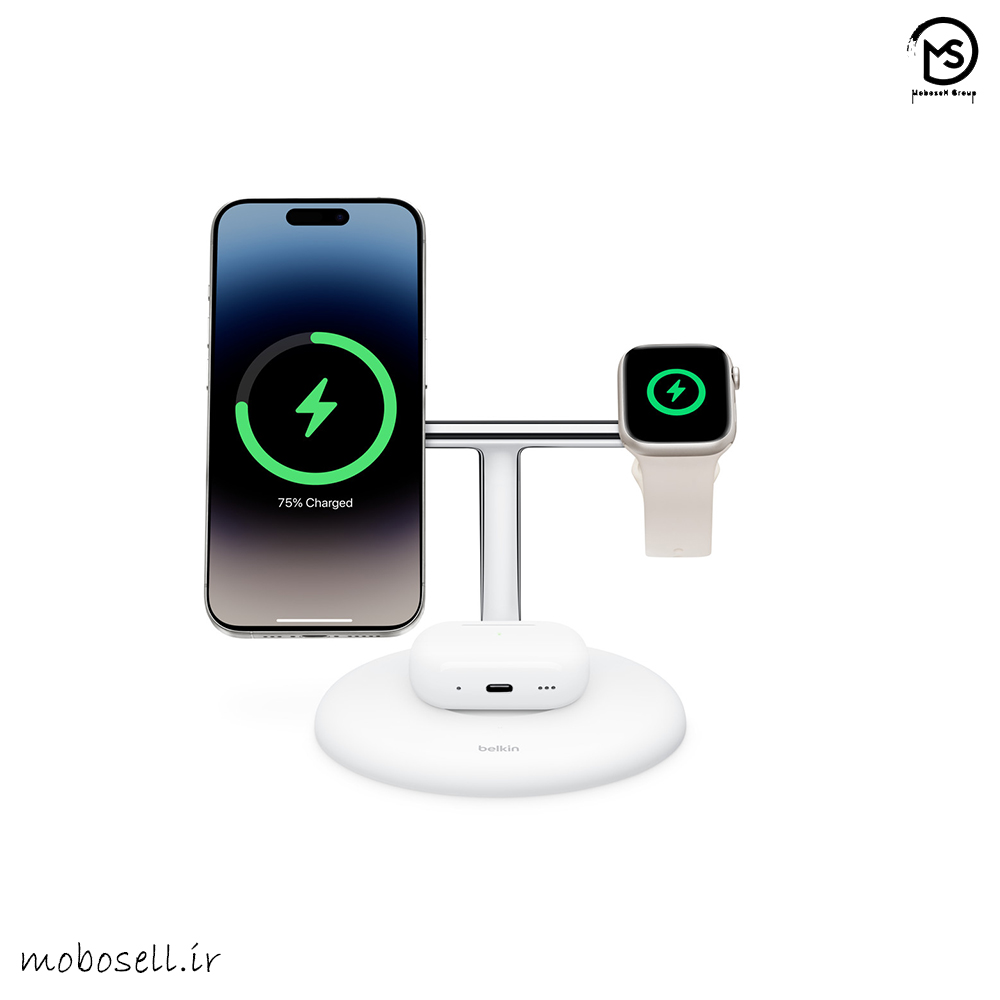 شارژر بی سیم 3 کاره بلکین - Boostcharge pro 3 in 1 Belkin